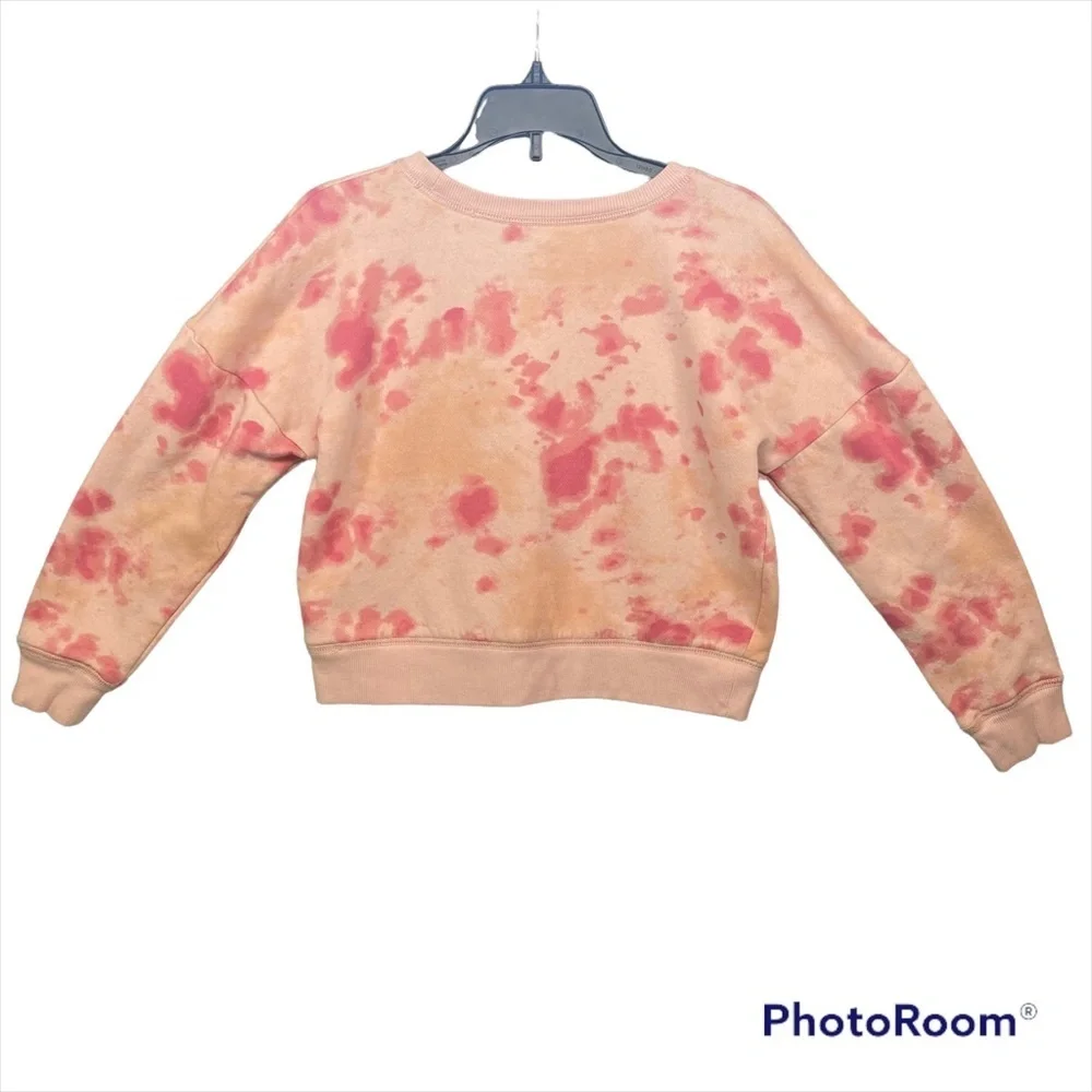 Justice sweater tie die pink &‎ sherbet orange Size | S